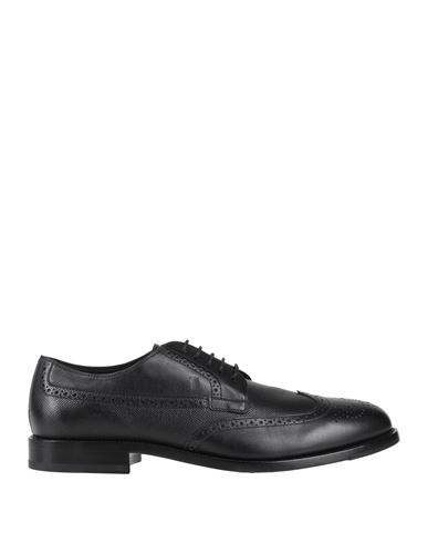 Tod's Man Lace-up Shoes Black Size 7 Soft Leather