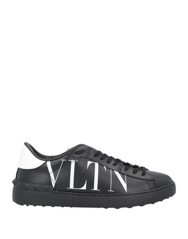Valentino Garavani Woman Sneakers Black Size 10.5 Soft Leather
