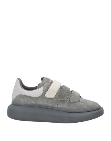 Alexander Mcqueen Man Sneakers Grey Size 11 Soft Leather