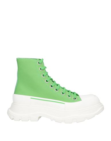 Alexander Mcqueen Woman Sneakers Green Size 9 Textile Fibers