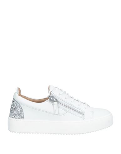 Giuseppe Zanotti Woman Sneakers White Size 8.5 Soft Leather