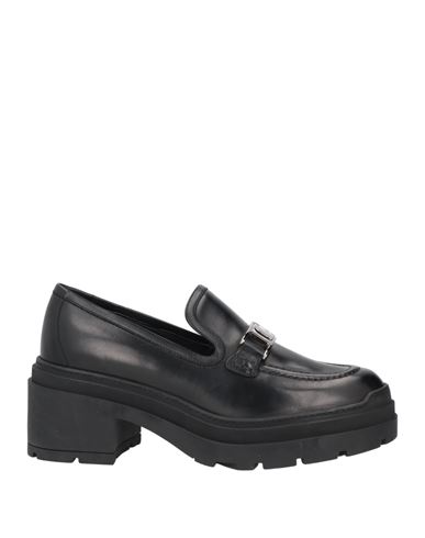 Ferragamo Woman Loafers Black Size 10.5 Soft Leather In Black