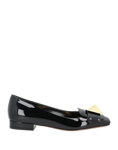 Valentino Garavani Woman Ballet Flats Black Size 10 Soft Leather