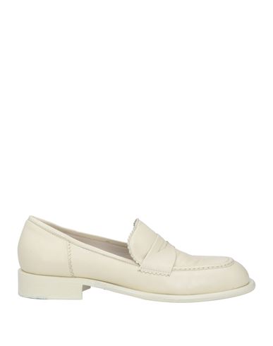 Shop Pomme D'or Woman Loafers Off White Size 7 Soft Leather