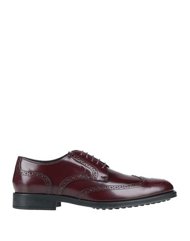 Tod's Man Lace-up Shoes Chocolate Brown Size 7 Soft Leather