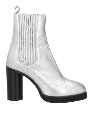 Isabel Marant Woman Ankle Boots Silver Size 11 Soft Leather