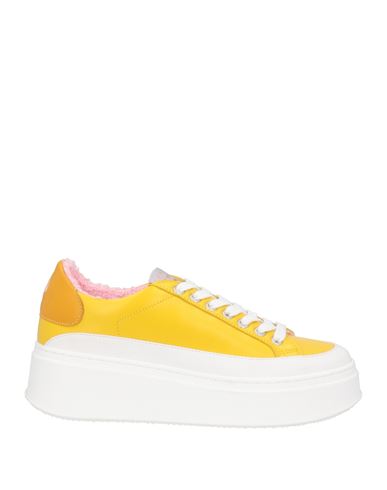 Lemaré Woman Sneakers Yellow Size 7 Soft Leather
