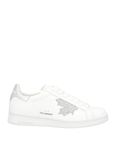 Shop Dsquared2 Woman Sneakers White Size 11 Calfskin