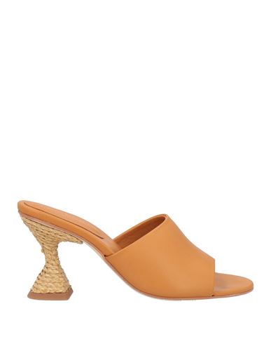 Paloma Barceló Woman Sandals Tan Size 10 Leather In Brown