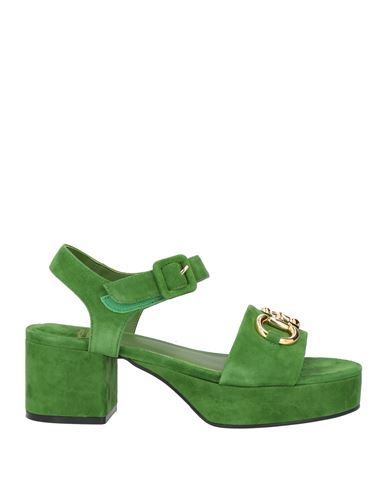 Jeffrey Campbell Woman Sandals Green Size 10 Soft Leather In Green