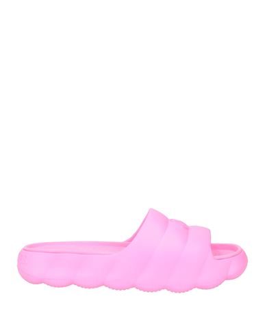 Moncler Woman Sandals Fuchsia Size 11 Rubber In Pink