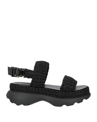 Moncler Belay Sporty Slingback Sandals In Black