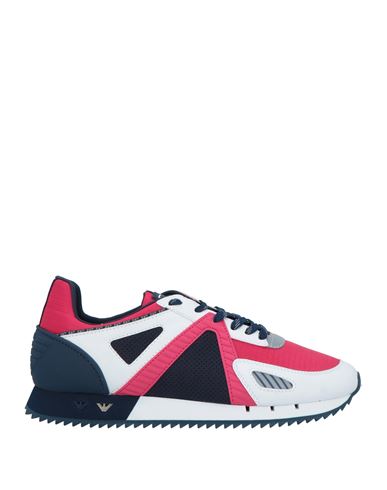 Ea7 Man Sneakers Garnet Size 11.5 Textile Fibers In Red
