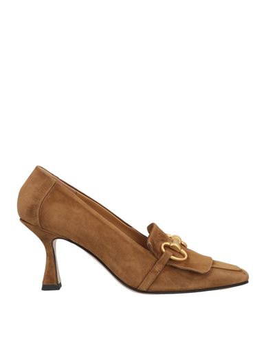 Pomme D'or Woman Loafers Tan Size 10 Soft Leather In Brown