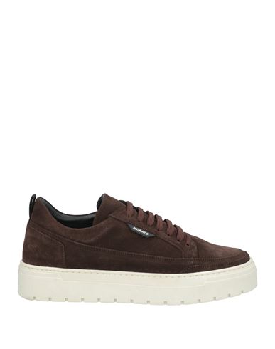 Shop Antony Morato Man Sneakers Dark Brown Size 9 Soft Leather