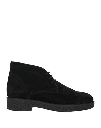 Grey Daniele Alessandrini Man Ankle Boots Black Size 11 Soft Leather