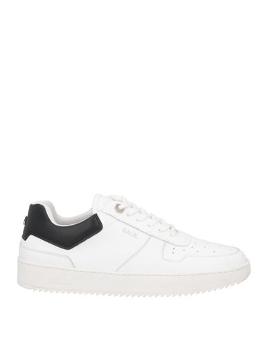 Balr. Man Sneakers White Size 12 Soft Leather