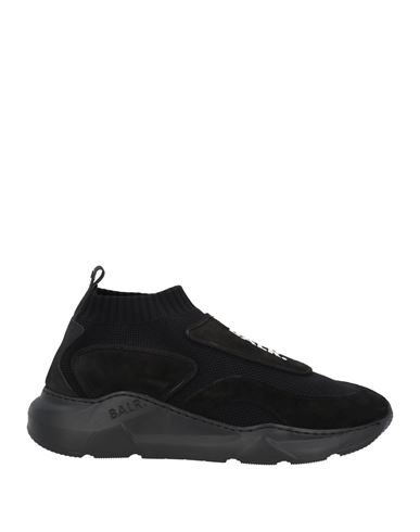 Balr. Man Sneakers Black Size 11 Textile Fibers, Soft Leather