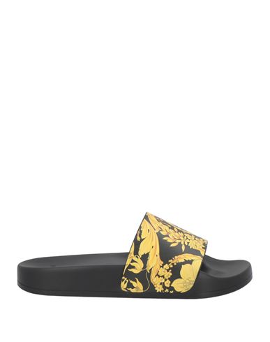Shop Versace Woman Sandals Yellow Size 6 Rubber