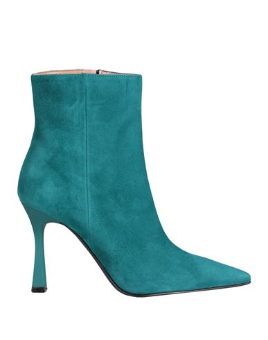 Bianca Di Woman Ankle Boots Deep Jade Size 11 Soft Leather In Green