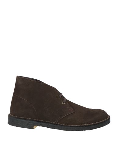 Shop Clarks Originals Man Ankle Boots Dark Brown Size 8 Leather