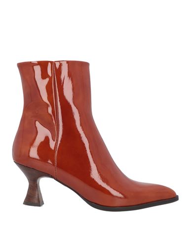 Zinda Woman Ankle Boots Rust Size 10 Soft Leather In Red