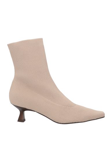 Shop Zinda Woman Ankle Boots Beige Size 6 Textile Fibers