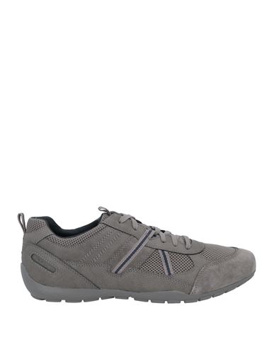 Geox Man Sneakers Lead Size 12 Textile Fibers In Grey