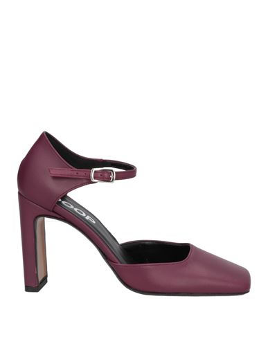 Shop Doop Woman Pumps Burgundy Size 7 Soft Leather In Red