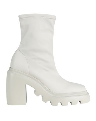 Vic Matie Vic Matiē Woman Ankle Boots Off White Size 8 Textile Fibers