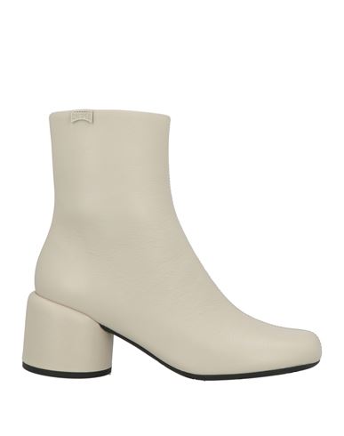 Camper Woman Ankle Boots Light Grey Size 8 Leather In Neutral