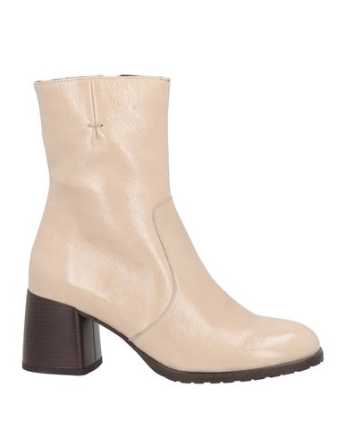 Paola Ferri Woman Ankle Boots Beige Size 10 Soft Leather