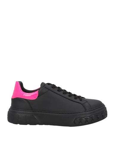 Casadei Woman Sneakers Black Size 10 Textile Fibers