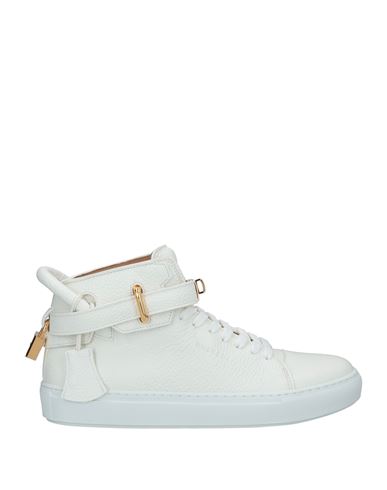 Buscemi Man Sneakers White Size 9 Soft Leather