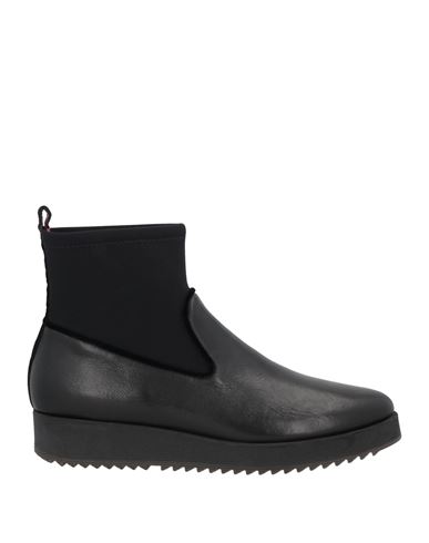 181 Woman Ankle Boots Black Size 6 Soft Leather, Textile Fibers