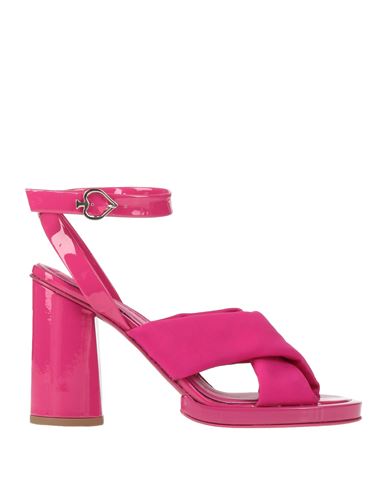 Lemaré Woman Sandals Fuchsia Size 7 Textile Fibers In Pink