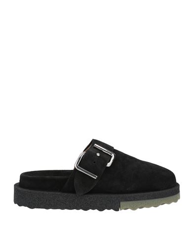 Off-white Man Mules & Clogs Black Size 7 Soft Leather