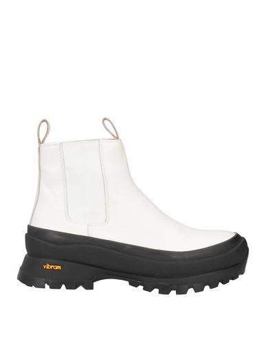 Shop Jil Sander Woman Ankle Boots White Size 10 Leather