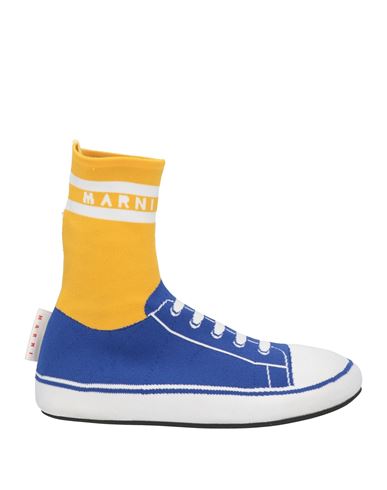 Shop Marni Man Ankle Boots Blue Size 9 Textile Fibers