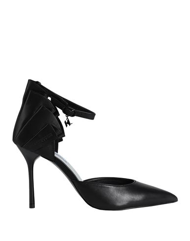 Karl Lagerfeld Woman Pumps Black Size 10 Soft Leather