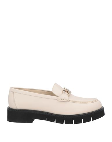 Ferragamo Woman Loafers Beige Size 10.5 Calfskin