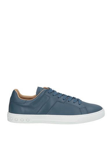 Tod's Man Sneakers Navy Size 9 Soft Leather In Navy
