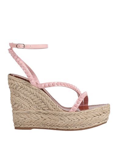 Christian Louboutin Woman Espadrilles Pink Size 8 Textile Fibers