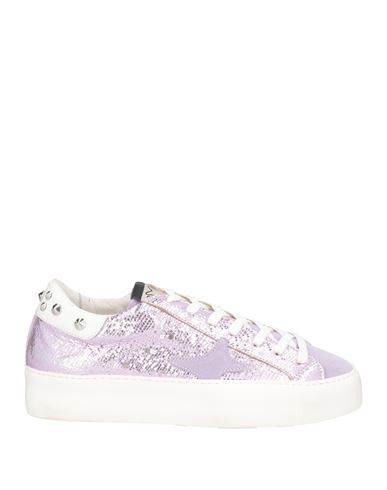 Ama Brand Woman Sneakers Lilac Size 7 Soft Leather In Purple