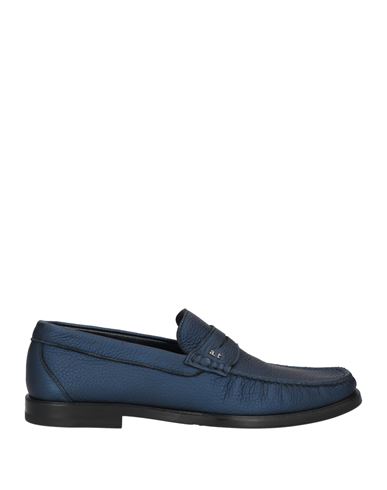 A.testoni A. Testoni Man Loafers Blue Size 8 Soft Leather