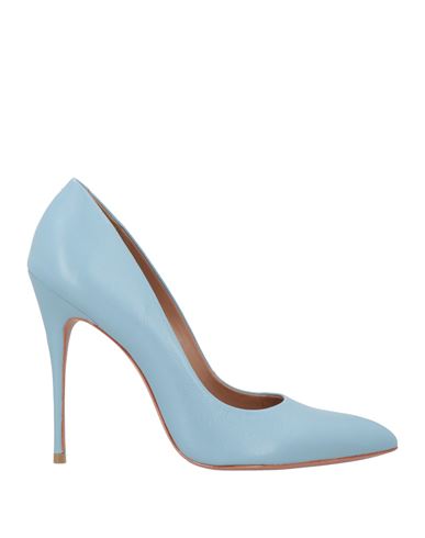 Vicenza ) Woman Pumps Sky Blue Size 9 Soft Leather
