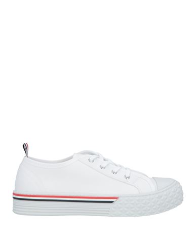 Thom Browne Man Sneakers White Size 11 Textile Fibers