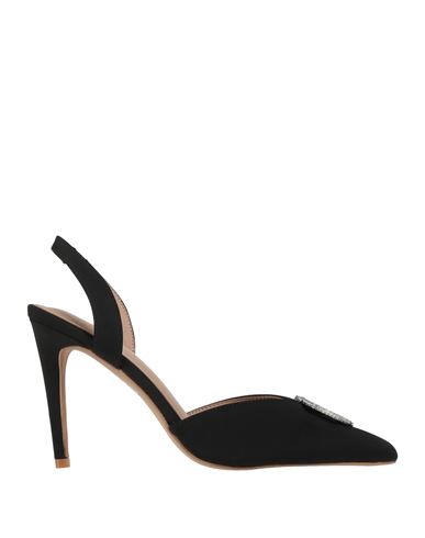 Gaelle Paris Gaëlle Paris Woman Pumps Black Size 10 Textile Fibers In Black