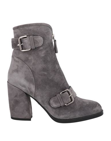 Loriblu Woman Ankle Boots Lead Size 9 Soft Leather In Grey