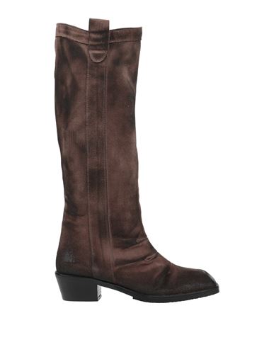 Marc Ellis Woman Knee Boots Brown Size 10 Soft Leather